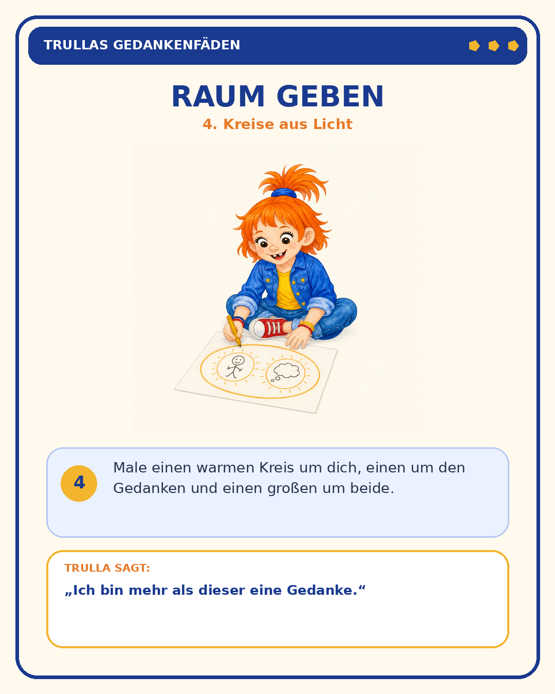Schritt 4: Raum geben
