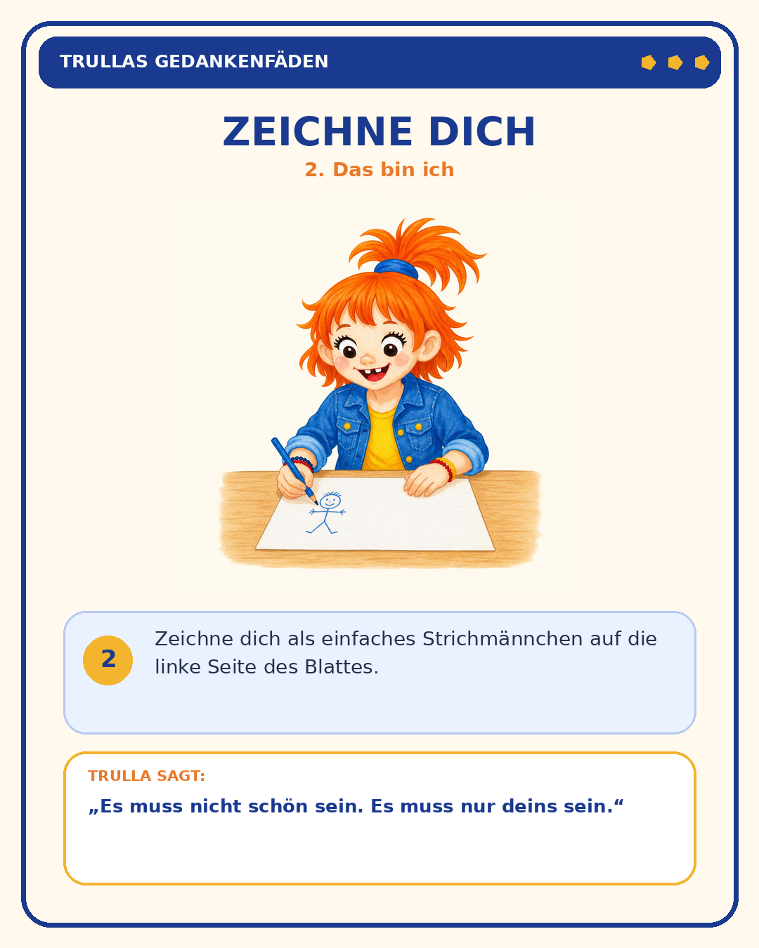 Schritt 2: Zeichne dich
